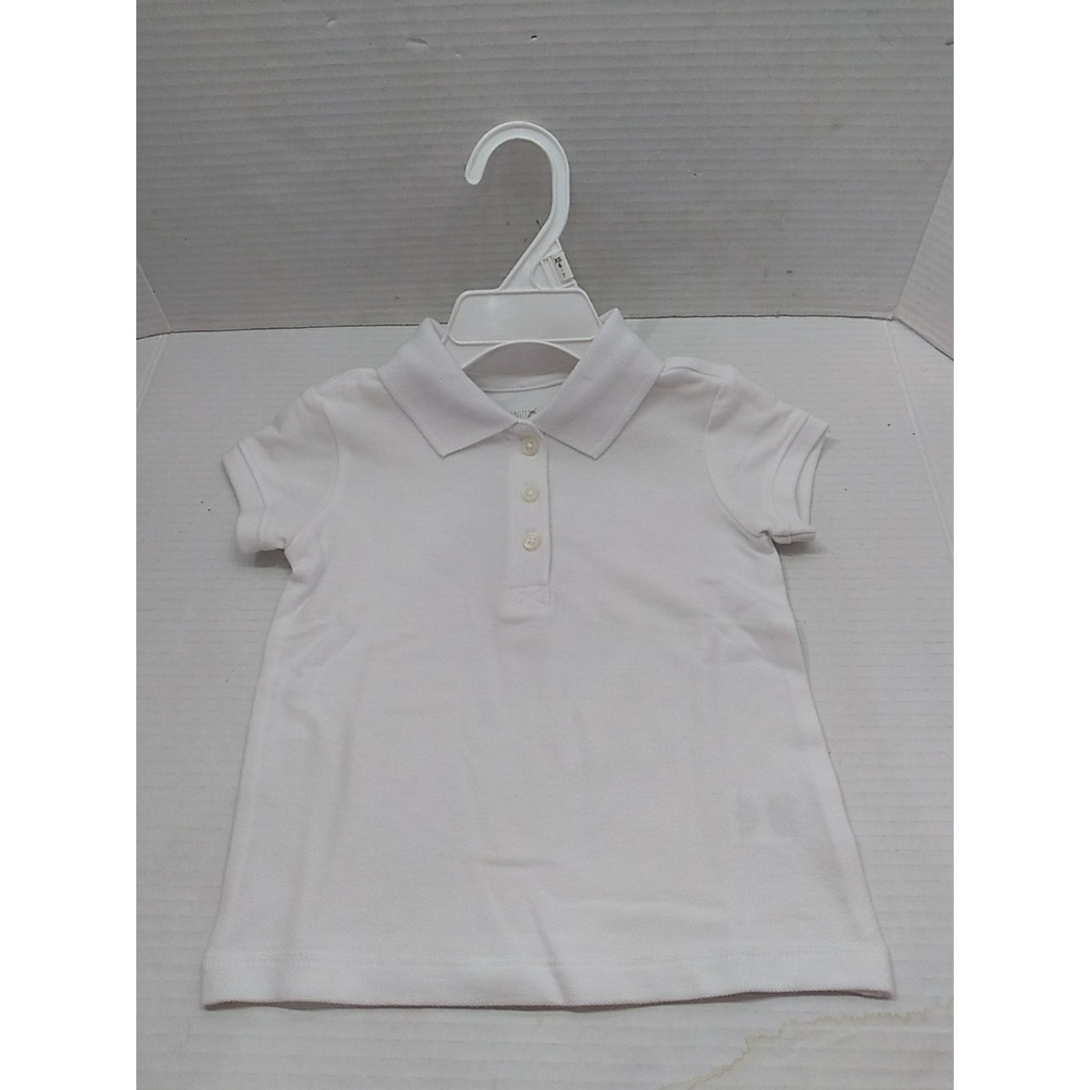 Garanimals Toddlers Short Sleeve Solid White‎ Polo Collar Shirt T-Shirt Size 18M